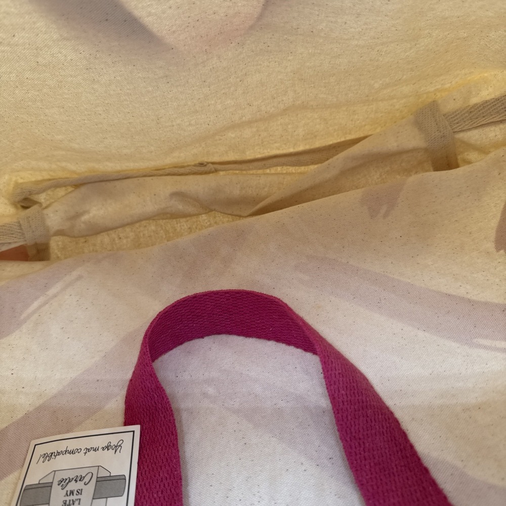Mud Pie Women's Gym Tote Bag‎ 13" x 17" Cotton Canvas NEW - Picture 4 of 5